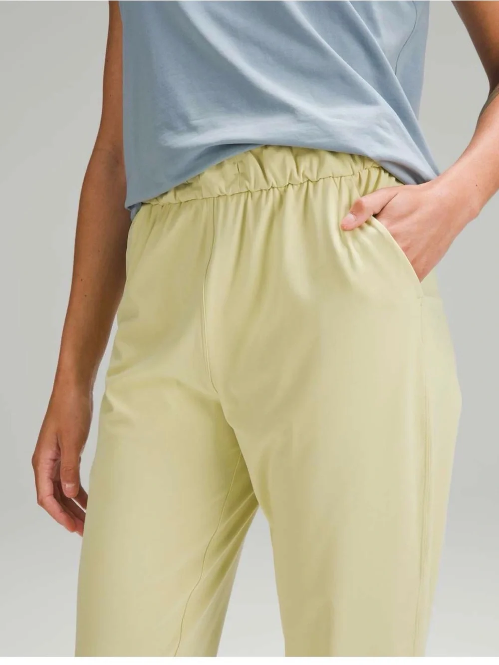 NWT Lululemon Stretch High Rise Jogger Finch Yellow Size 6